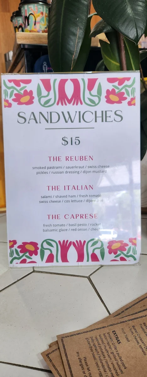 Menu, The Coffee Barun Espresso Bar
