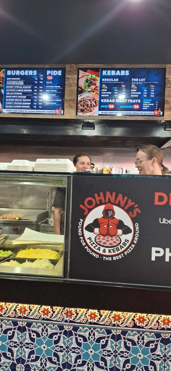 Menu, Johnny's Kebab & Pizza Liverpool