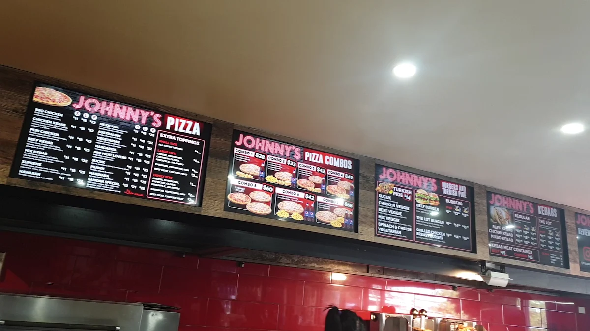 Menu, Johnny's Kebab & Pizza Liverpool