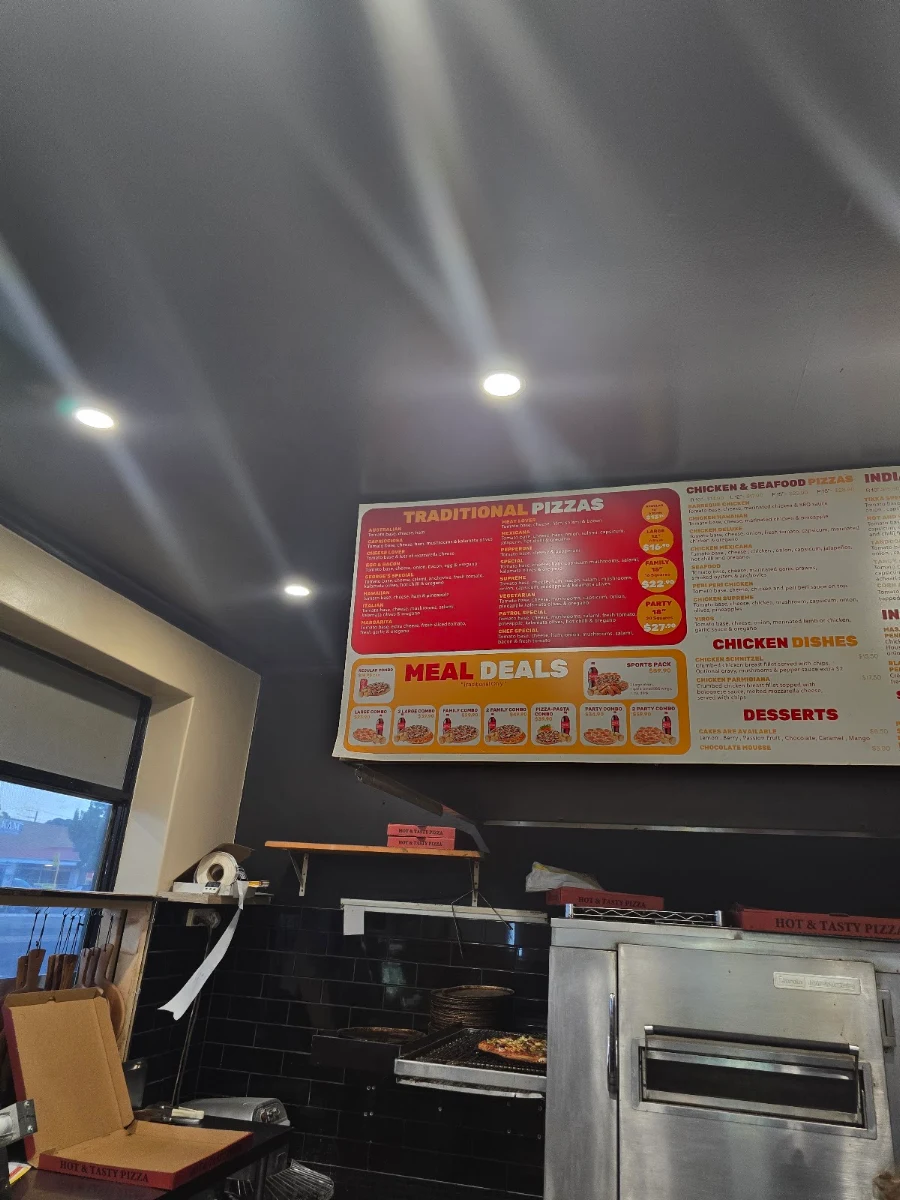 Menu, Pizza Patrol Blair Athol