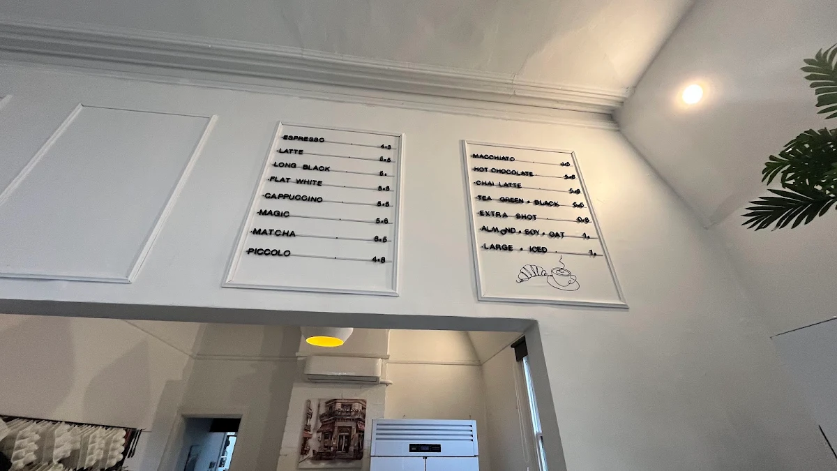 Menu, Ml bakery