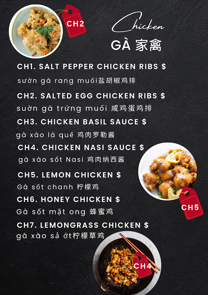 Menu, Le&Co Restaurant Bar Cafe