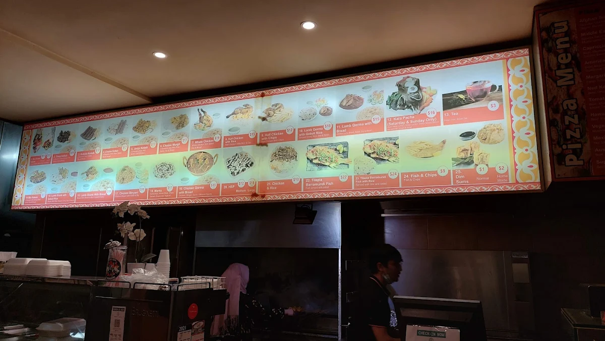Menu, Afghan Shaheen