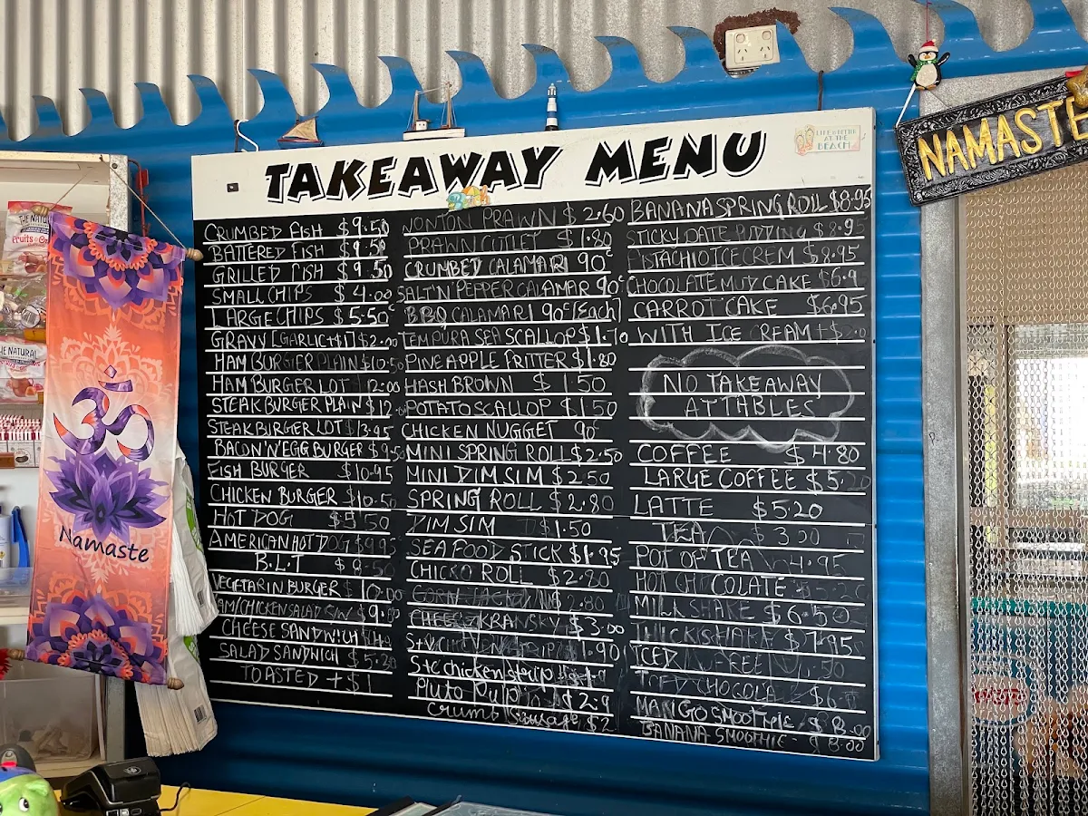 Menu, Flying Fish Point Cafe