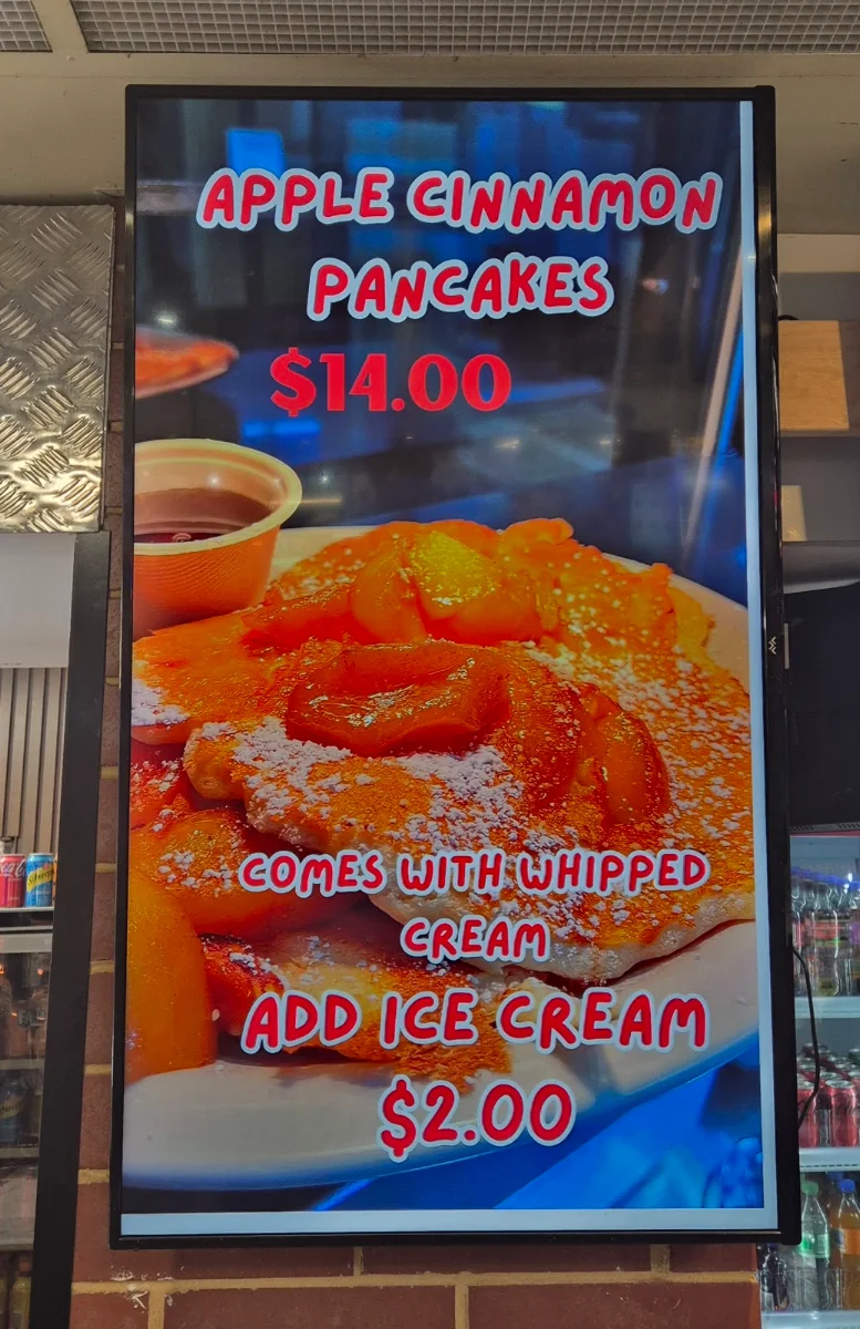 Menu, Mama Mahoney's American Diner