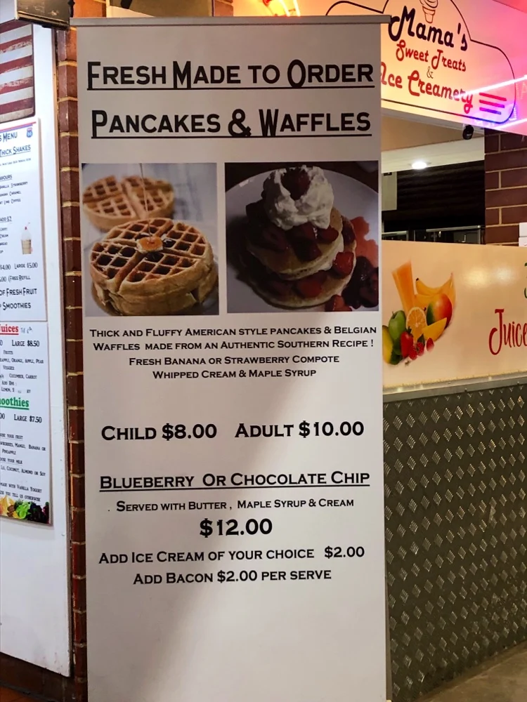 Menu, Mama Mahoney's American Diner