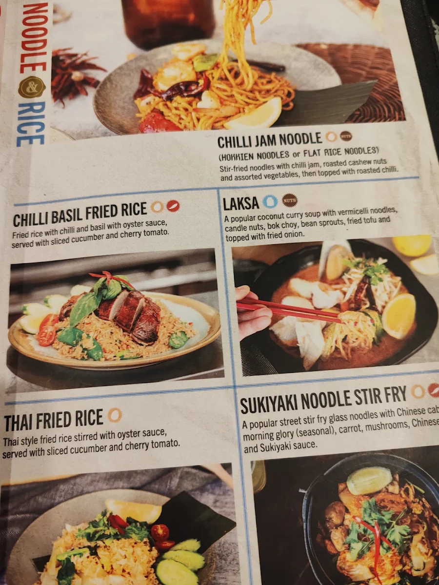 Menu, Little Bangkok Mount Druitt