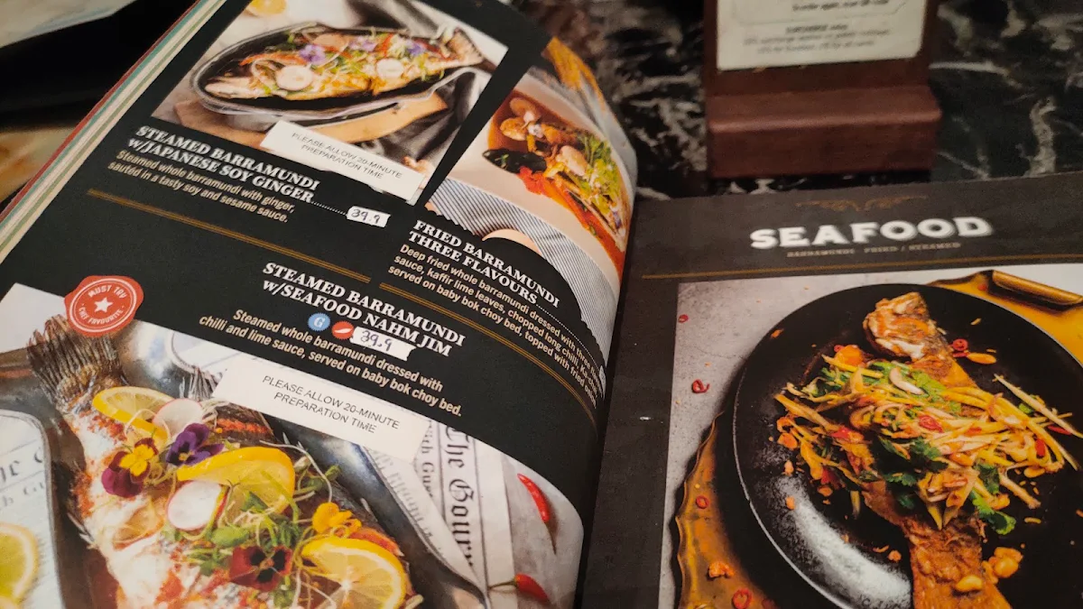Menu, Little Bangkok Mount Druitt