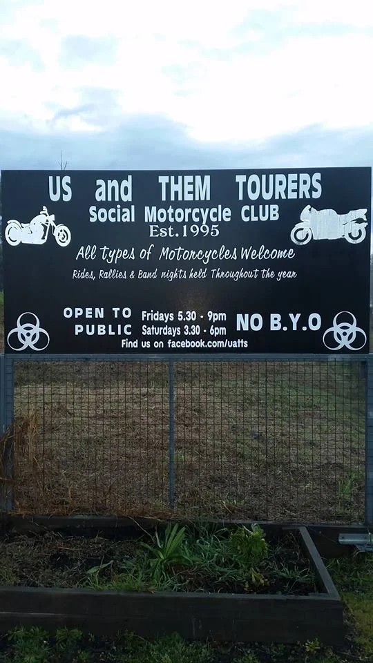 Menu, Us & Them Motorcycle club