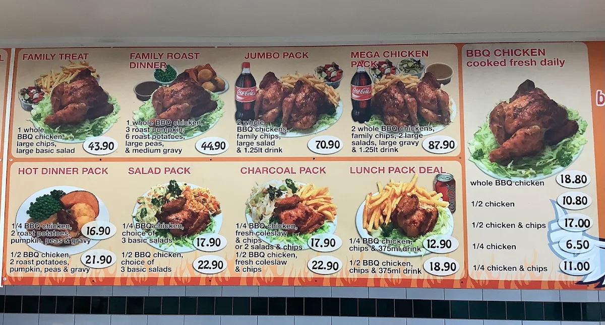 Menu, Somerville Charcoal Chicken