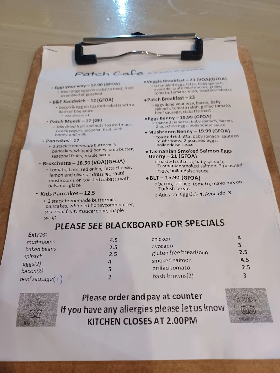 Menu photo 1