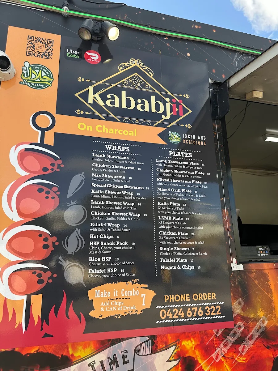Menu, Kababjii