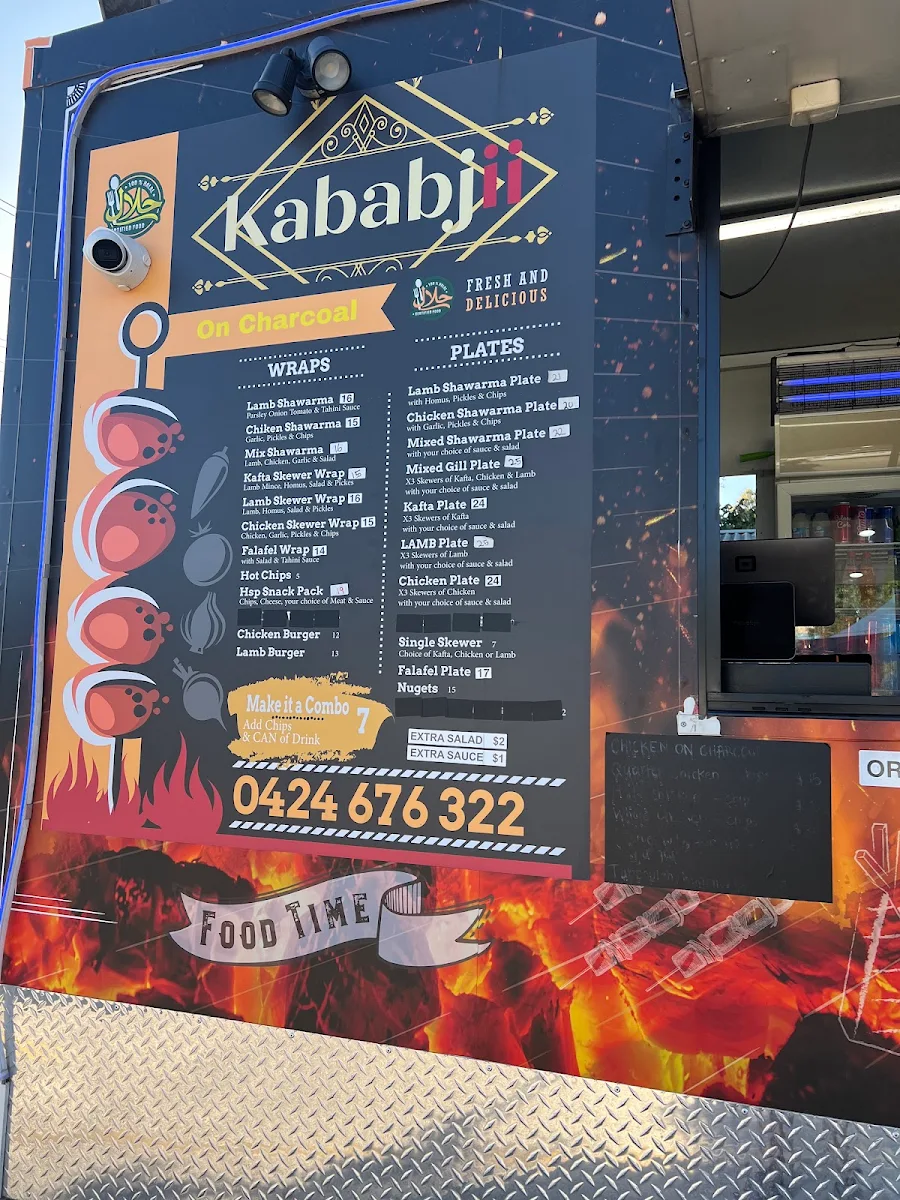 Menu, Kababjii