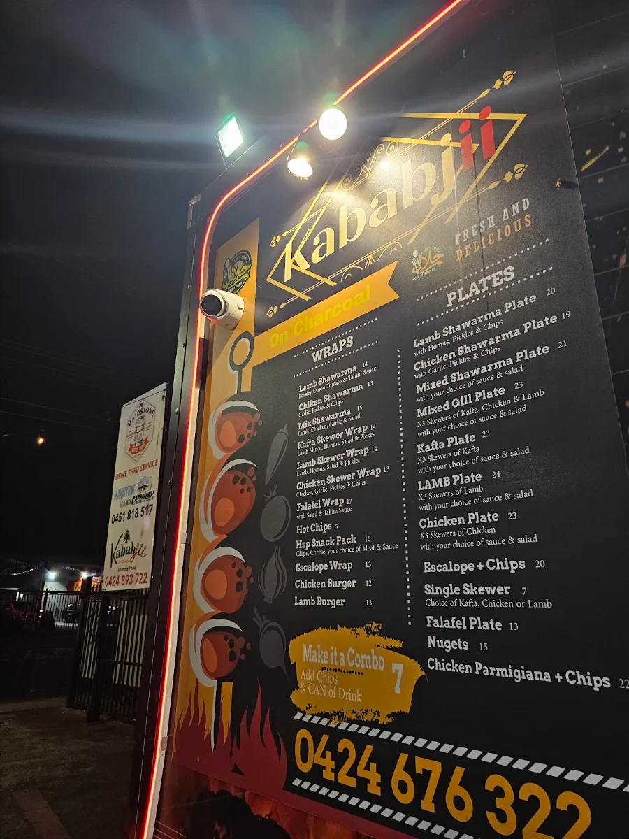 Menu, Kababjii