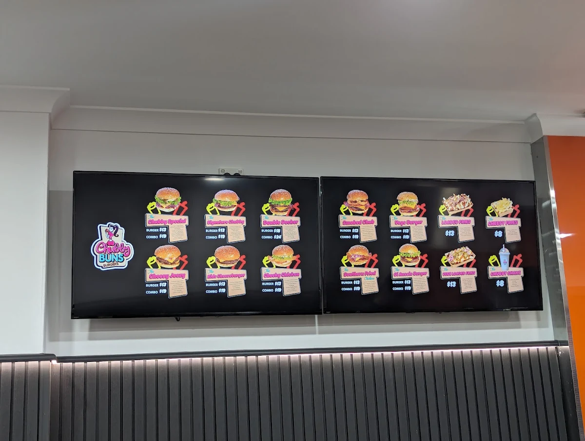 Menu, Chubby Buns Burgers Rockdale