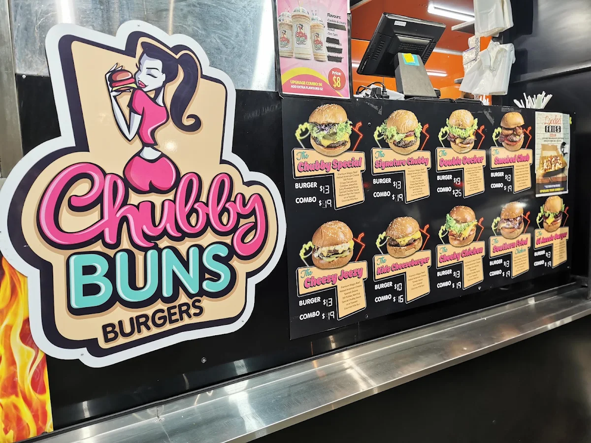 Menu, Chubby Buns Burgers Rockdale