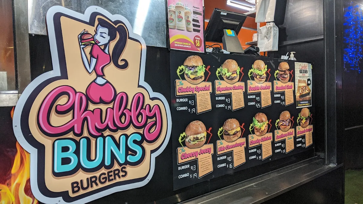 Menu, Chubby Buns Burgers Rockdale