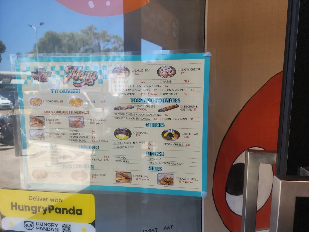Menu, Coco Bubble Tea Arndale