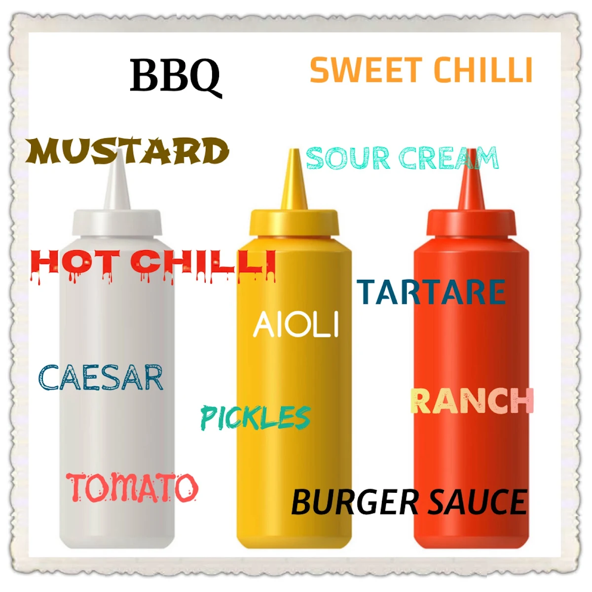 Menu, Kendall Takeaway