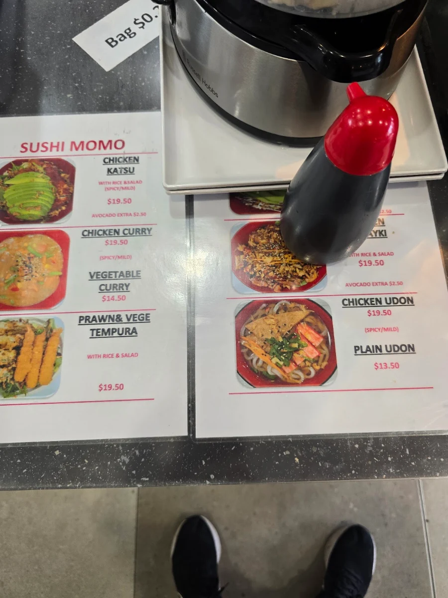 Menu, Sushi momo
