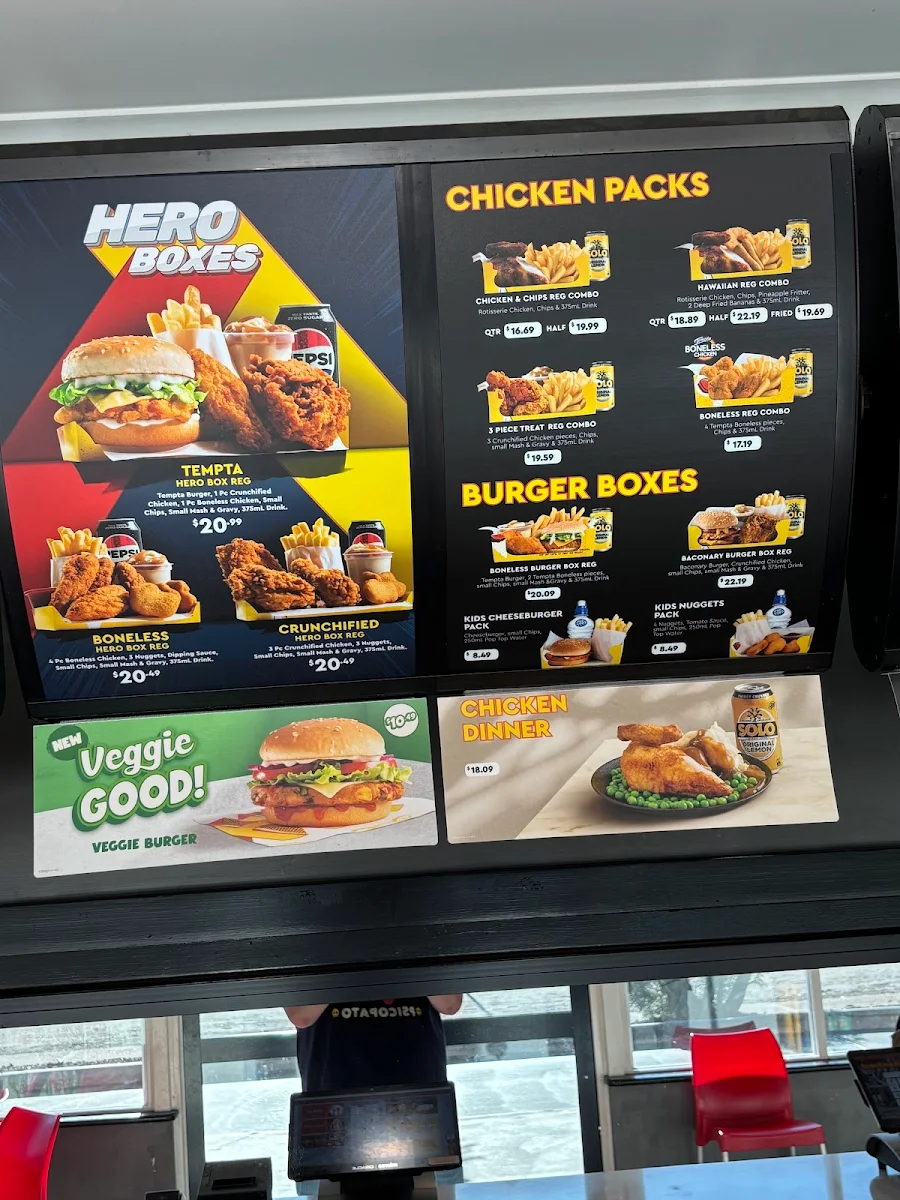 Menu, Chicken Treat Carnarvon