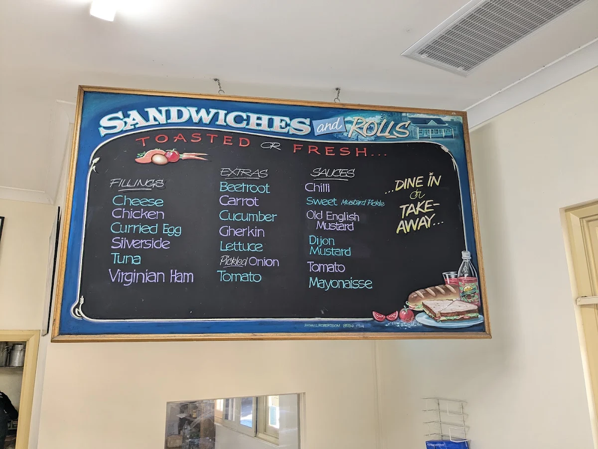 Menu, Heritage Pies & Pastries