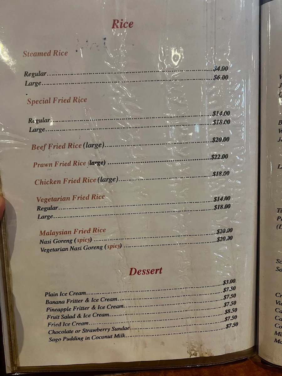 Menu, Kawanku