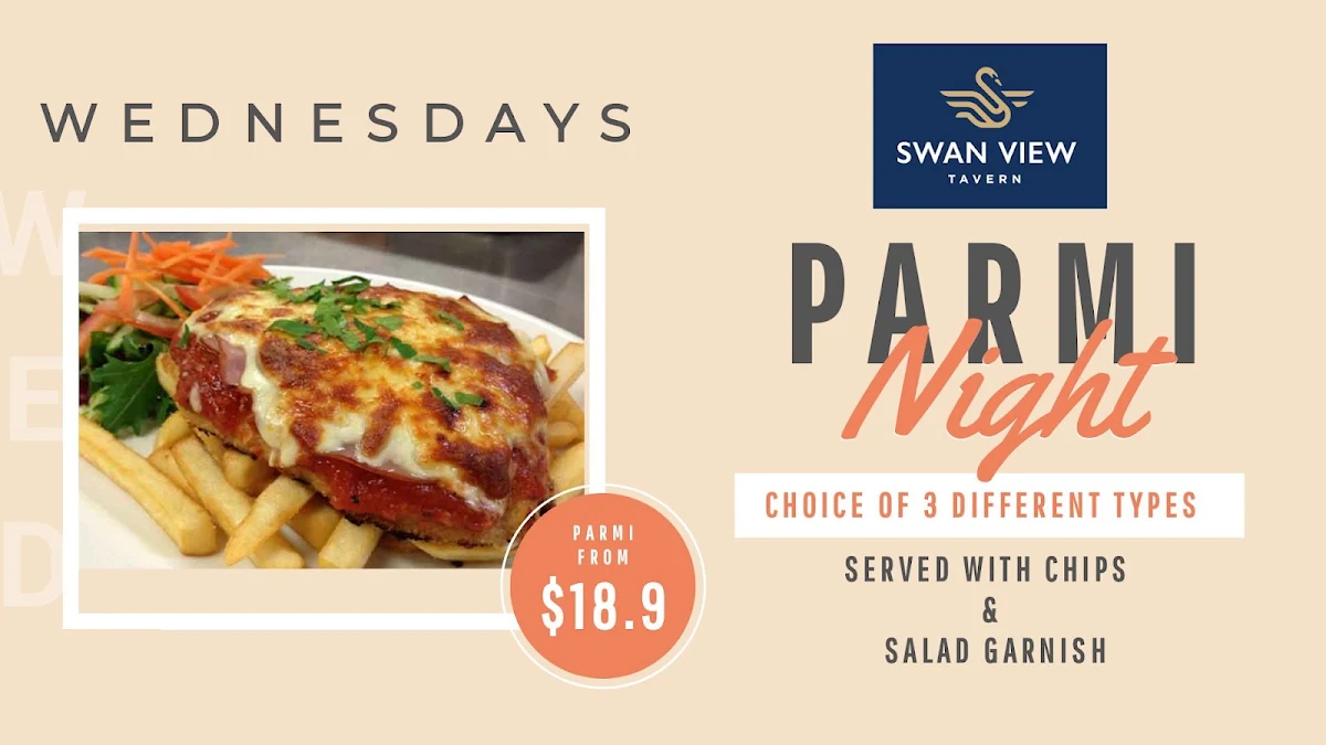 Menu, Swan View Tavern