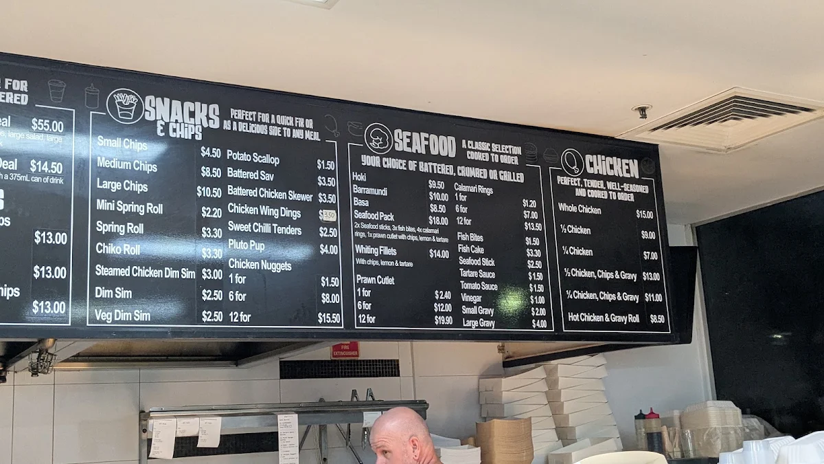 Menu, Charlie’s Takeaway and Catering