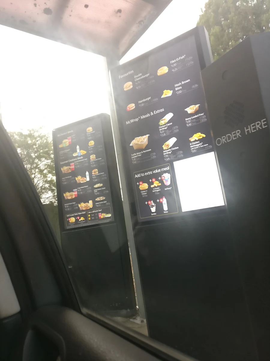 Menu, McDonalds Leongatha
