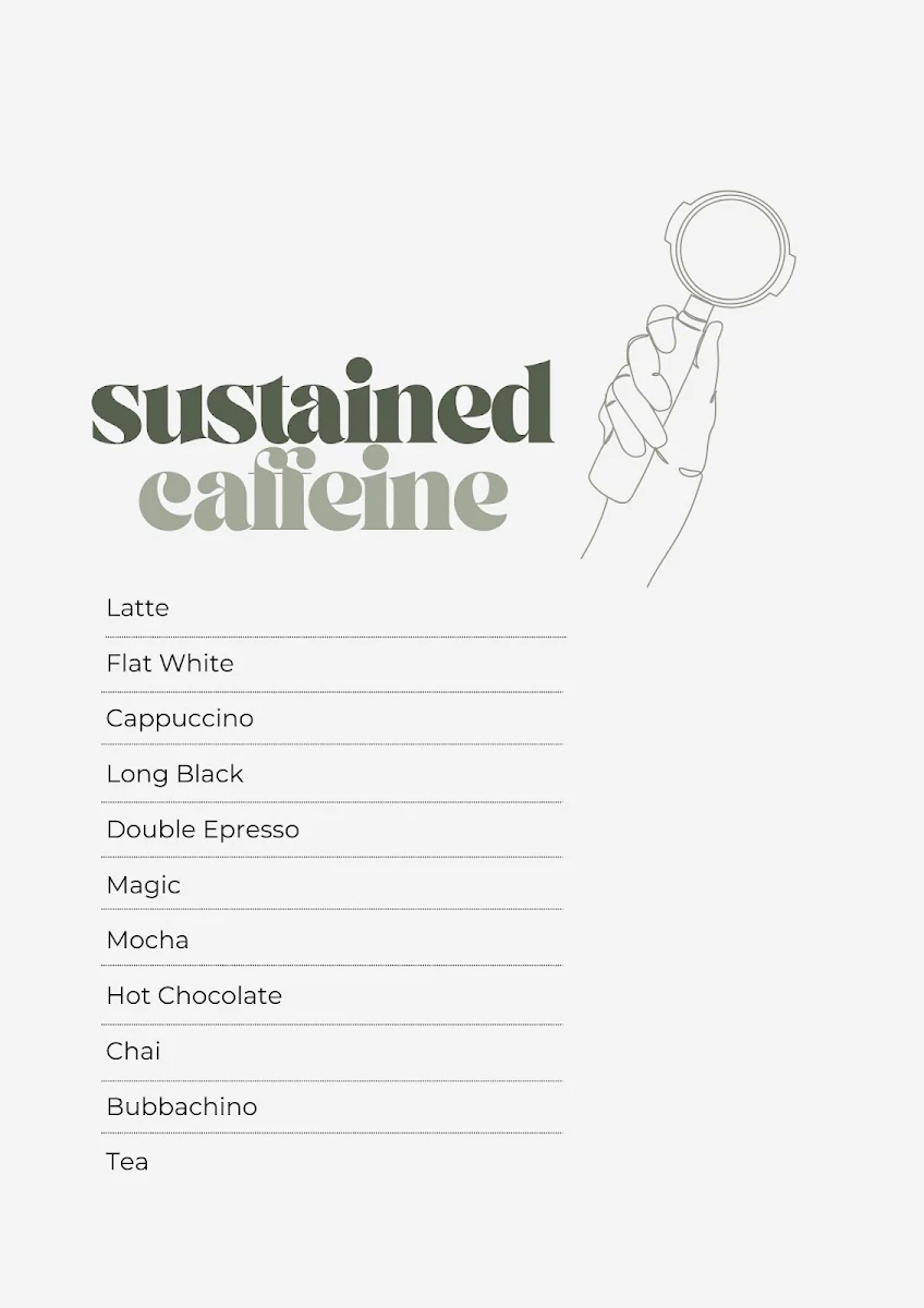 Menu, Sustained Caffeine