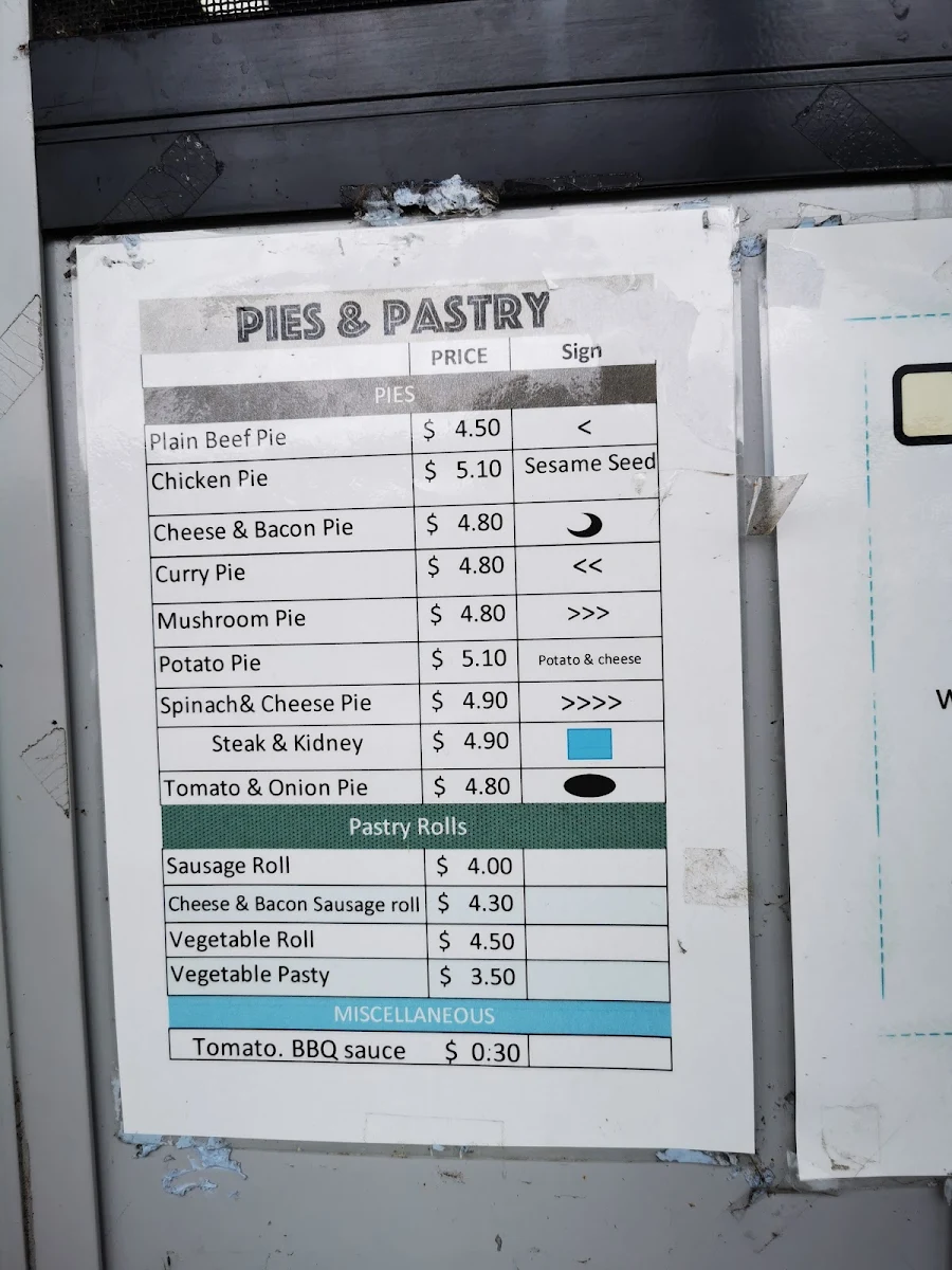 Menu, Buladelah Bakery