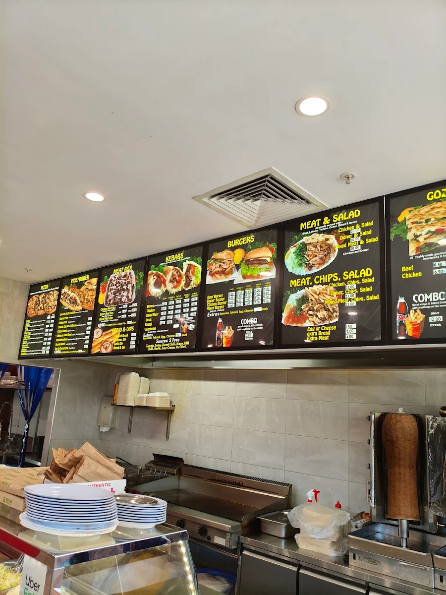 Menu, Forrestfield Kebab House