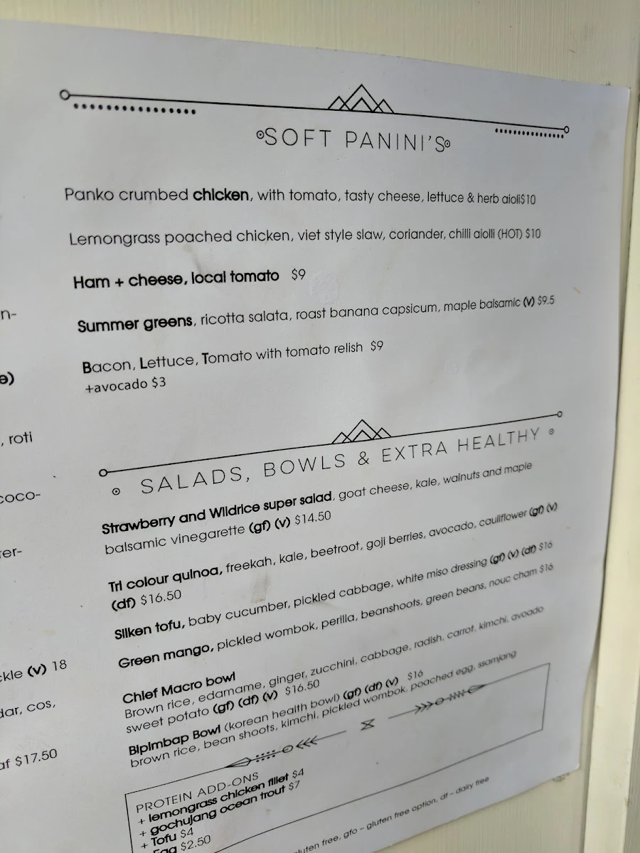 Menu, Too Many Chiefs