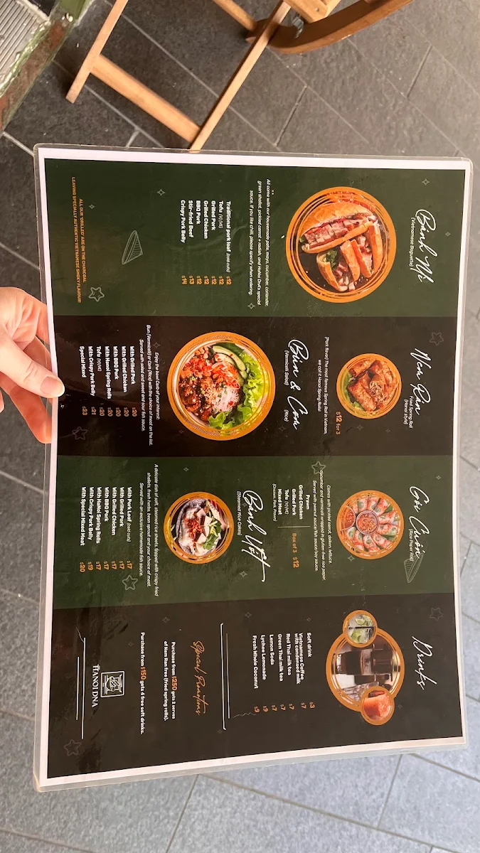Menu, HaNoi DnA