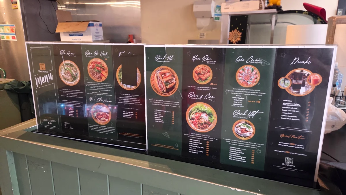 Menu, HaNoi DnA
