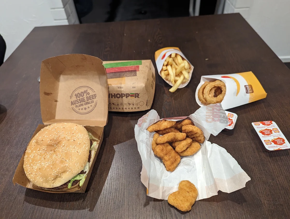 Menu, Hungry Jack's Burgers Parkmore