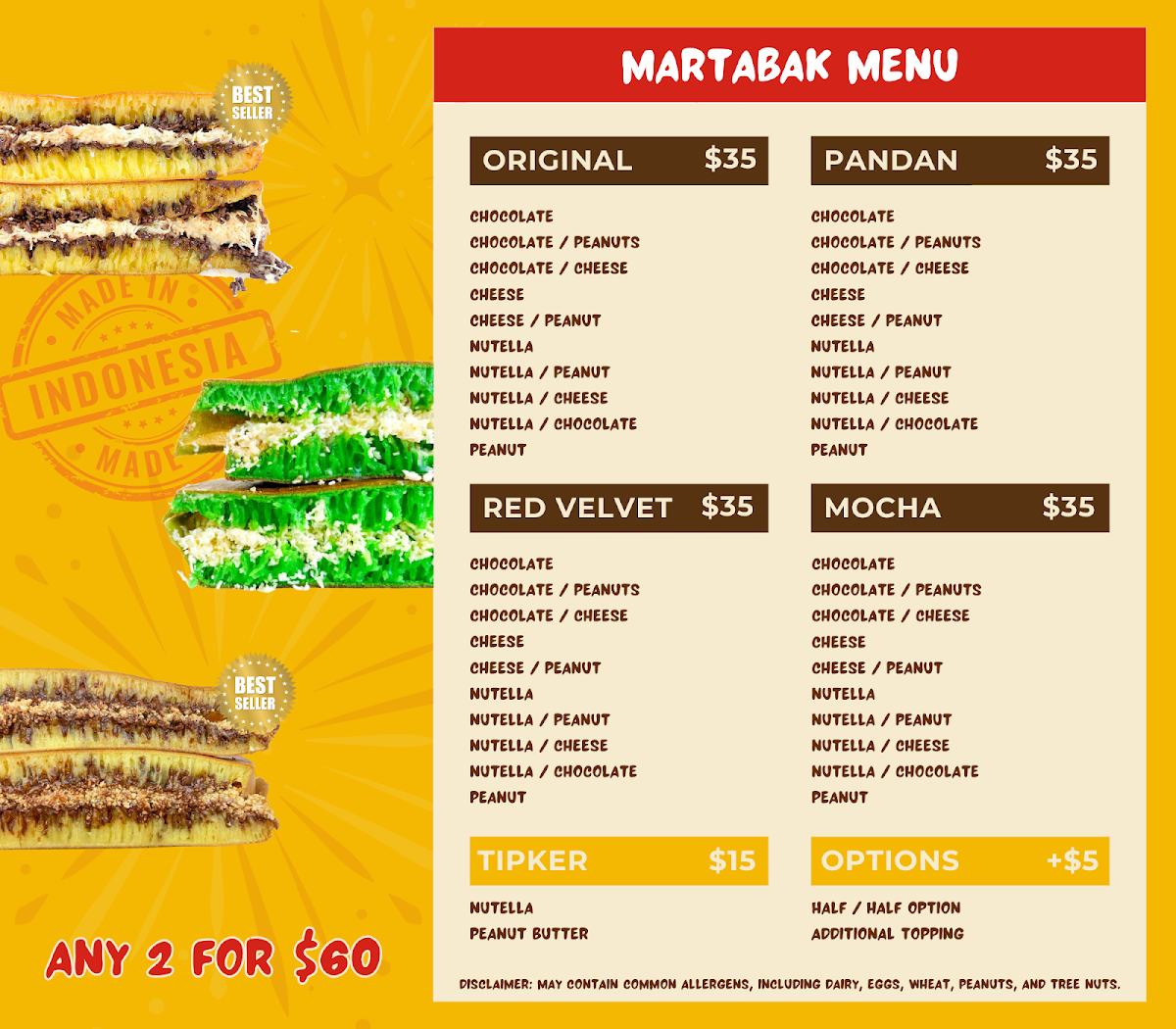 Menu, LuMa Martabak