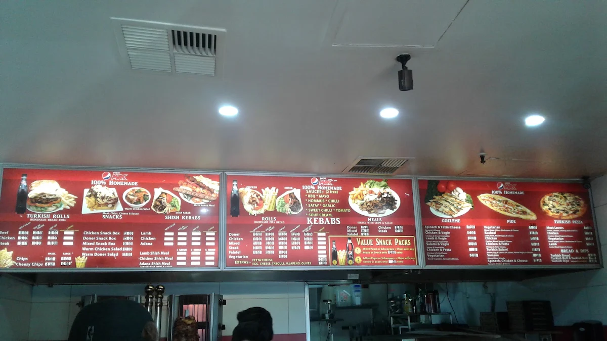 Menu, Champion Kebab & Turkish Bakery