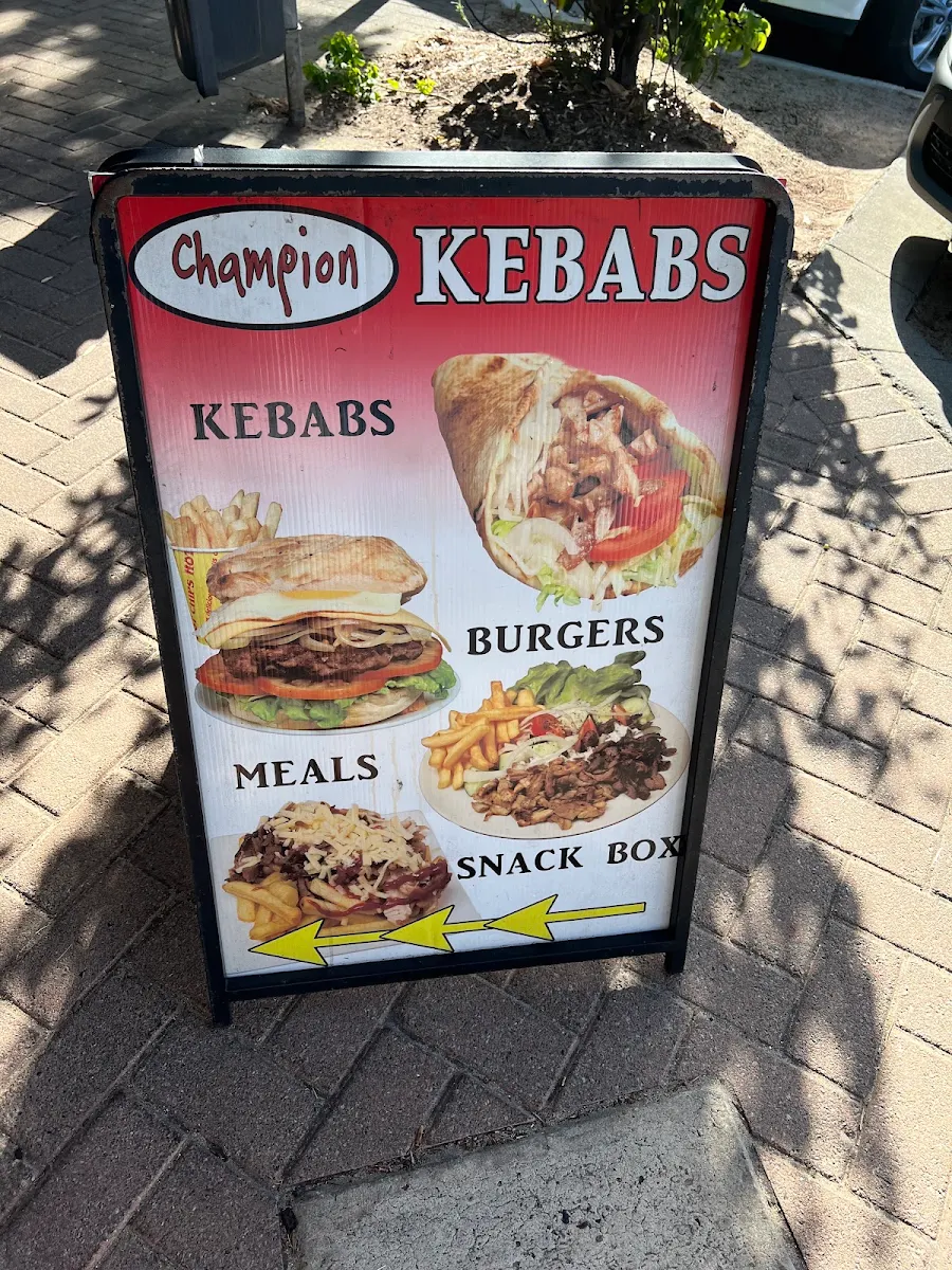 Menu, Champion Kebab & Turkish Bakery