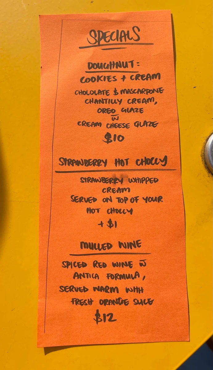 Menu, Skinnys Eatery
