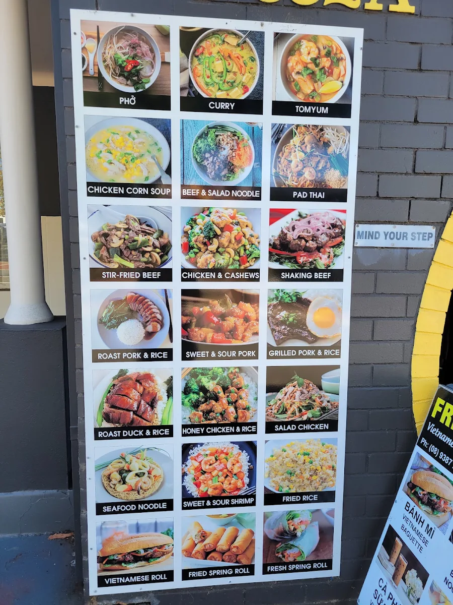 Menu, Friendship Vietnamese Delights Restaurant