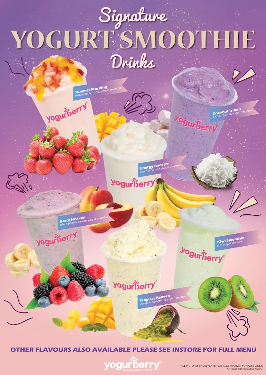 Menu, Yogurberry Gregory Hills