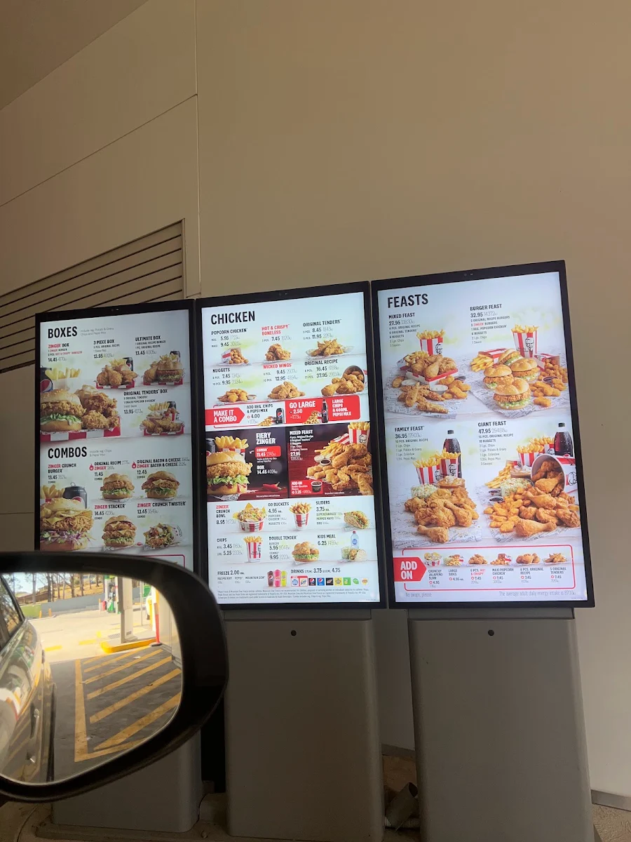 Menu, KFC Leppington