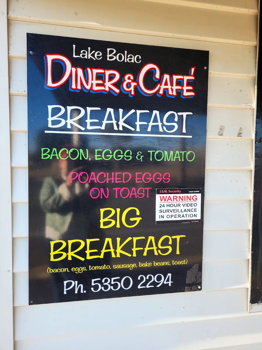 Menu, Lake Bolac Diner and Cafe
