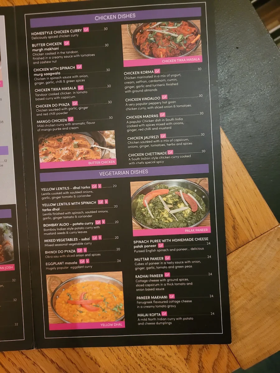 Menu, Nine Marys