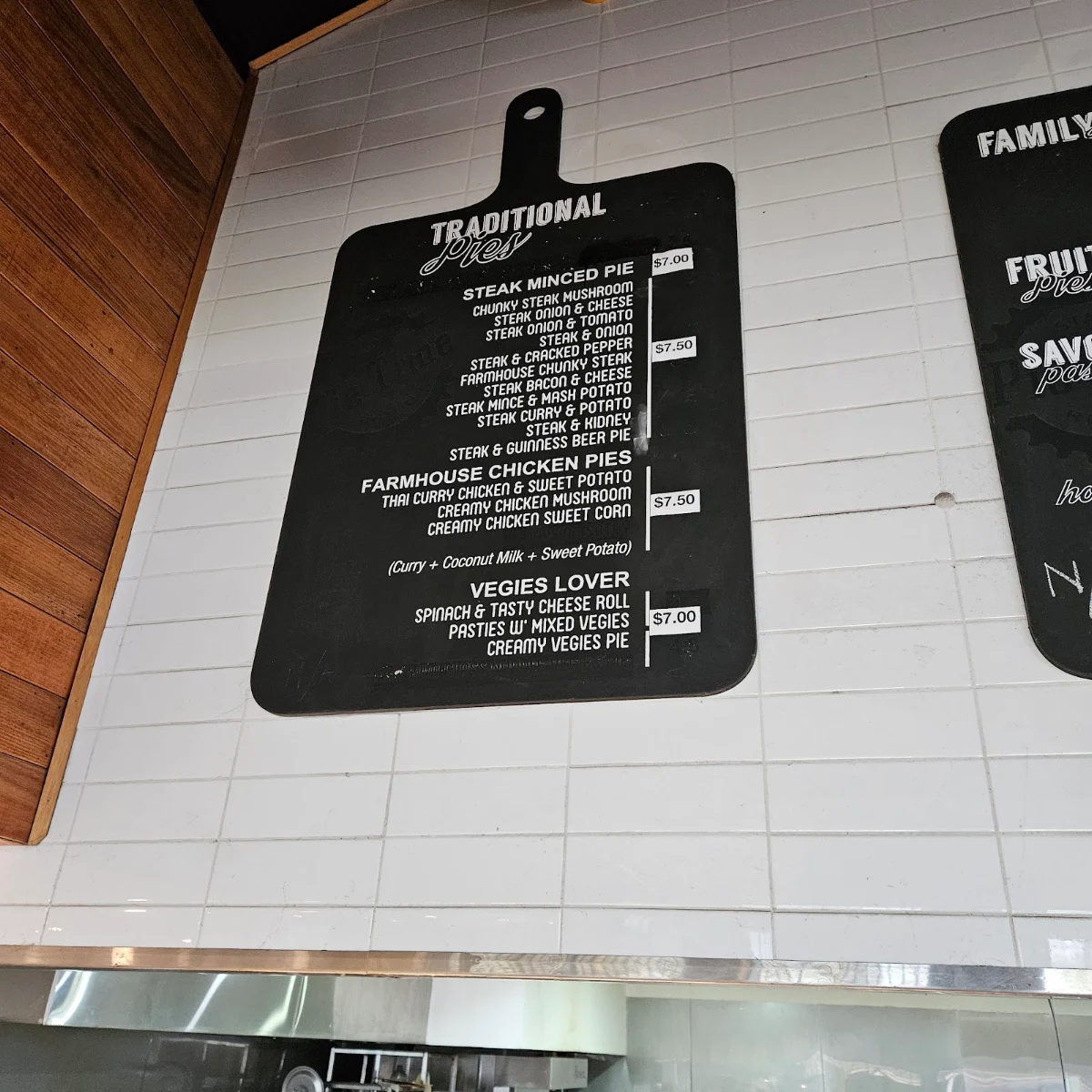 Menu, Pie Time