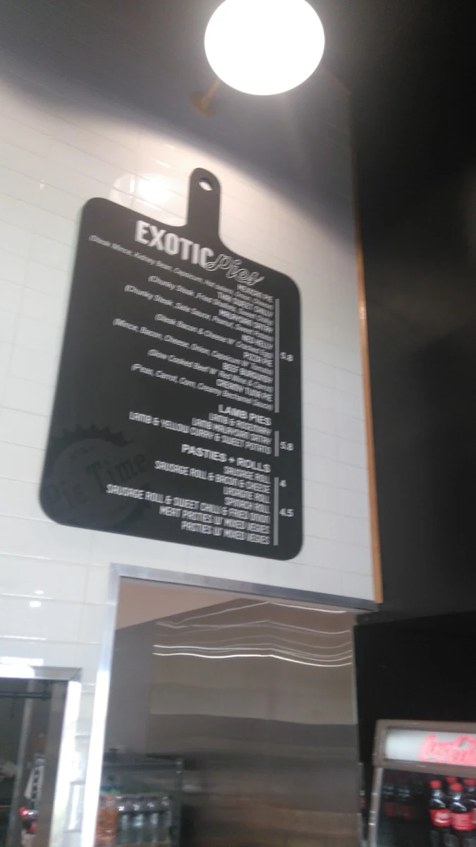 Menu, Pie Time