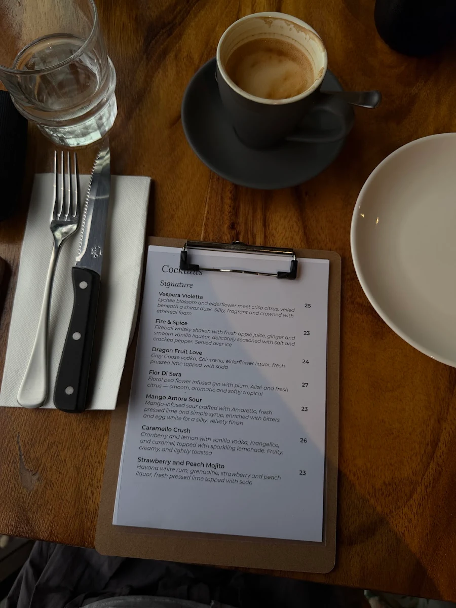 Menu, Solana Italian Restaurant Lower Plenty