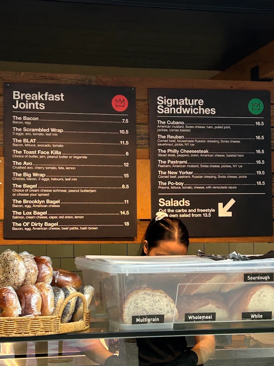 Menu, Brooklyn Bridge Deli